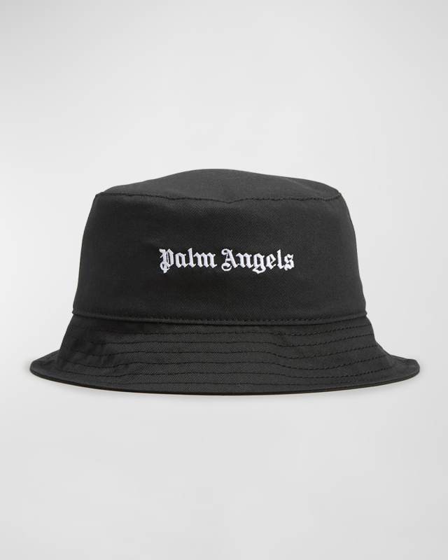 Kid's Embroidered Logo-Print Bucket Hat, Size S-